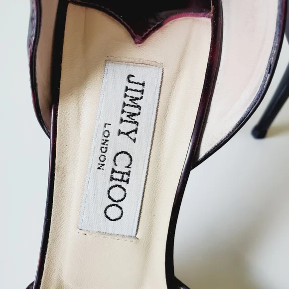Jimmy Choo Dark Burgundy and Black Formal Shoes